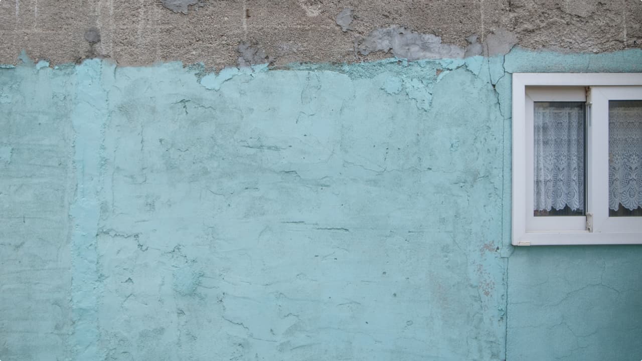 モルタル仕上げのファザード外観の例