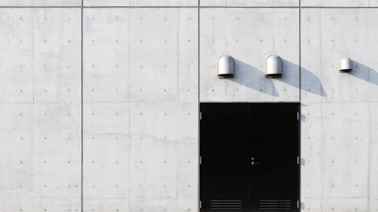 打放しコンクリートのファザード外観